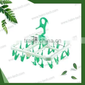 Folding Clothes Plastic Hanger(24pegs)-HMT3091 thumbnail-1