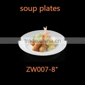 Chaozhou Bone China Round Soup Plates 8 Inch Ceramic Soup Plate thumbnail-1
