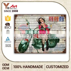 Discount Fashionable Design Hanging Wall Mounted Metal Sign Holder Home Decor Fabric thumbnail-1