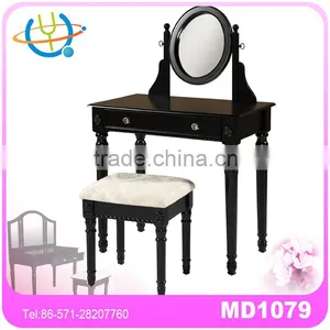 European Bedroom Dressing Table Sets High Quality Wooden Dressing Table thumbnail-1
