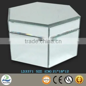 Glass Mirror Jewelry Box for Wedding Gift thumbnail-1