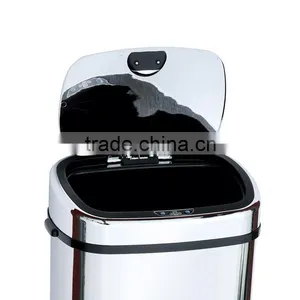 8 10 13 Gallon Infrared Touchless Dustbin Stainless Steel Waste Bin Automatic Garbage Can SD-007 thumbnail-5