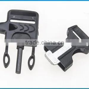 Promotional Plastic Flint Fire Starter Buckles, Flint Buckle, Fire Starter Buckle With Whistle for Bracelet thumbnail-2