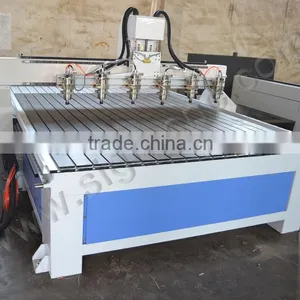 Multi Heads 4 Axis Cnc Router 1325 Cnc Plywood Cutting Machine thumbnail-3