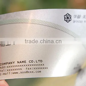 China Supplier PVC Business Card/PVC Transparent Business Cards Thickness thumbnail-1