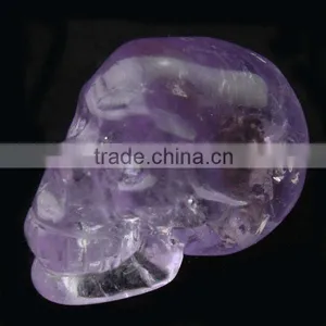 Natural Crystal Delicated Amethyst Skull thumbnail-1