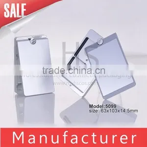 2 Color Rectangle Plastic Cosmetic Compact Mirror thumbnail-1