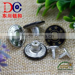 Eight Star Plastic Insert Copper Button Shank Button for Jean Button thumbnail-5