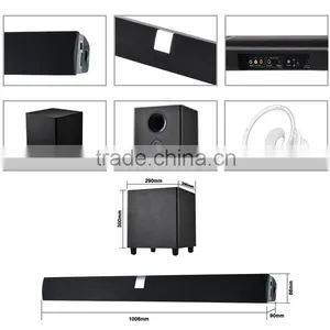 RMS 100 Watts 3D Surround Sound Home Theater Soundbar/ Sound Bar and 6.5" Subwoofer, With USB SD Bluetooth Optical for Tv thumbnail-1