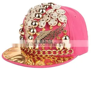 New Design Custom Metal Logo Snapback Hats For Sale thumbnail-5
