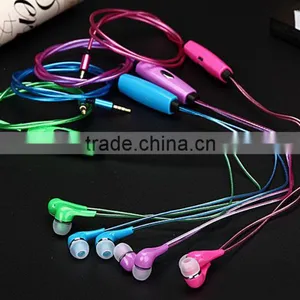 New! 2016 Sport Visible Flowing LED Flash Light Stereo Glow Earphone Headphone Headset Earbud With Microphone for Mobile Phone thumbnail-1