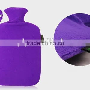 PVC Hot Water Bottle Wave Design With Polar Fleece Cover 2L thumbnail-2