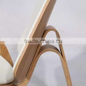 Replica CH07 Plywood Hans Wegner Shell Chair thumbnail-4