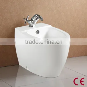 Floor Mounted Health White Glazed Ceramic Bidet thumbnail-3