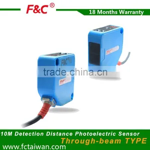 HR Series Long Distance 10m Sensing Infrared12-24V dc Through-beam Photoelectric Sensor thumbnail-1
