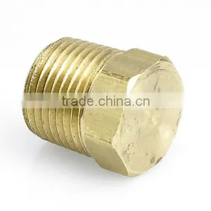 Customized Hex Brass Threaded Pipe Bolt,pipe End Connector Dongguan Supplier thumbnail-1