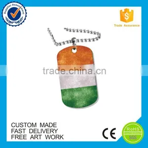Cheap Country Flag Souvenir Stainless Iron Metal Printed Custom Military Dog Tag thumbnail-5