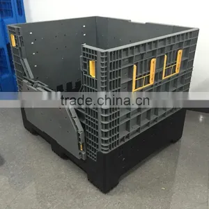 980*1140*1050 1-4T Rigid Foldable Large Logostic Pallet Container/stackable Container thumbnail-3