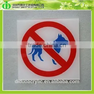 DDB-0052 Trade Assurance Shenzhen Factory SGS Wholesale Acrylic No Dog Sign With Tape thumbnail-1