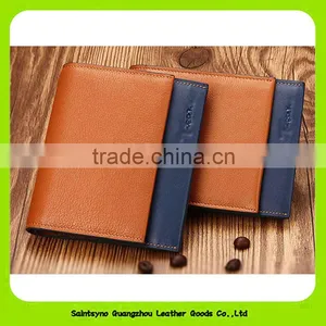 Best Brand Simple Handmade Genuine Leather Bifold Men's Short Wallet 16417 thumbnail-6