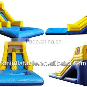 Inflatable Wet or Dry Slide With Pool Bumper Yellow thumbnail-1
