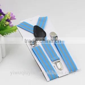Stripe Suspenders For Boys Girls Clip-on Elastic Braces Kids Baby Striped Suspenders Children Accessories 14 Colors 2.5*65cm thumbnail-1