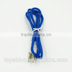 Braided Car Aux Audio Cable Usb Cable 3.5mm Stereo Audio Cable Male to Male thumbnail-3