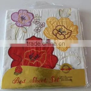 2015 New Fashable Bedding Sheet 100% Polyester With Embroidery thumbnail-1