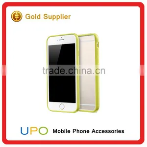 Flexible Soft Gel Tpu Bumper and Slim Transparent Hard PC Plastic Back Clear Case Cover for IPhone 6 6s thumbnail-4