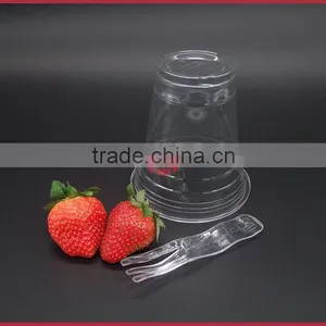 Disposable Plastic Cups PET Material 14Oz High Transparent thumbnail-4