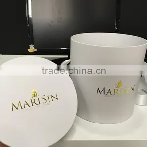 Customized Luxury Flowr Box / Luxury Rose Flower Round Packaging Gift Box thumbnail-1