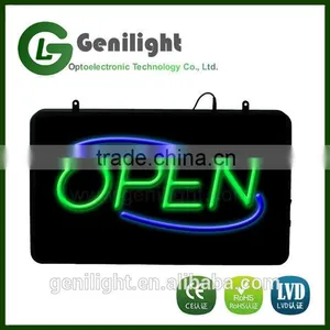 Bright Animated LED Multi Colorful Open Store Business Window Sign thumbnail-1
