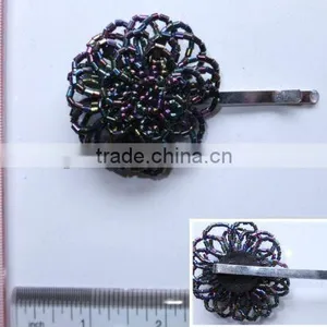 Fashion Colorful Bead Flower Bobby Pin thumbnail-1
