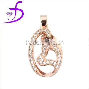925 Sterling Silver Gemstone New Lover Pendant thumbnail-1