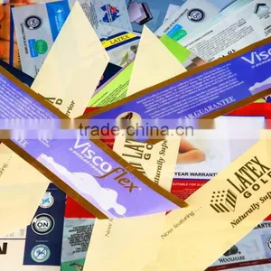 Printed Heat Seal Hot Melt Heat Sensitive Mattress Label thumbnail-2