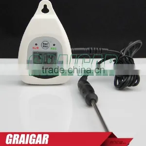 AZ8835 Portable LCD Display USB Temperature Humidity Data Logger External Probe Temperature Recorder With Alarm thumbnail-1