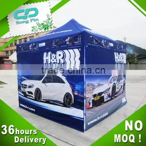 3x3(10x10ft )Durable Metal Easy up Folding Beach Tent for Advertising thumbnail-1