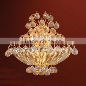 Modern New Design Crystal Flower Basket Ceiling Light,flush Mount Ceiling Light thumbnail-1