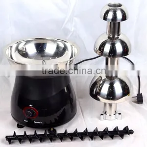 Wholesale Home 110v/220v Chocolate Fountain 3 Tiers Stainless Steel Best Mini Home Chocolate Fountain thumbnail-2