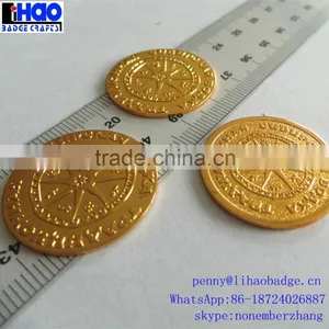 High Quality Custom Metal Game Token Coin,Embossing Metal Logo Coin thumbnail-2