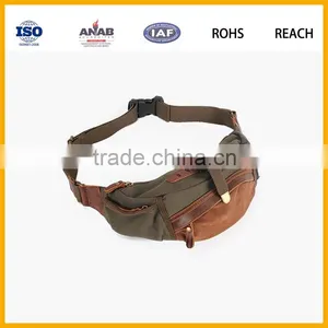 Personalized Brown Single Pocket Waist Bag Made Factory thumbnail-2