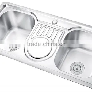 Small Size Single Bowl With Drainer Board for Europe Market ce Kitchen Sink thumbnail-4
