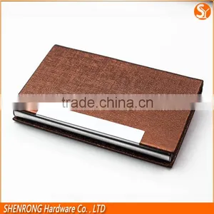 PU Leather Business Name Card Holder With Customizing Brand Label thumbnail-4