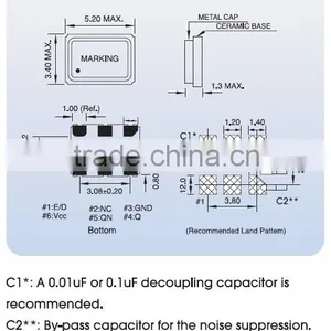 5x3.2mm SMD LVDS Crystal Oscillator thumbnail-2