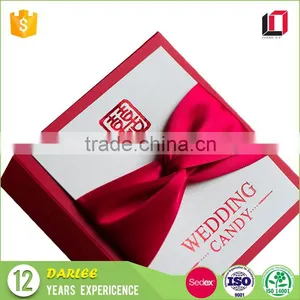 Professional OEM Sliding Drawer Shape Luxury Wedding Favors Gift Box With Ribbon thumbnail-3