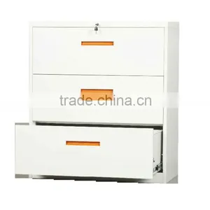 Three Drawer Office Furniture Steel Filing Cabinet thumbnail-2