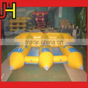 Popular JH Inflatable Plastic 6 Person Flying Banana Boat thumbnail-2