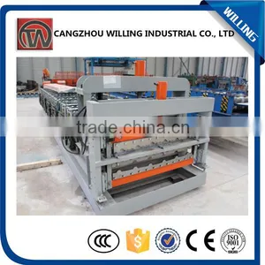 New Design 1000 Double Layer Roof Panel Roll Forming Machine With Great Price thumbnail-1