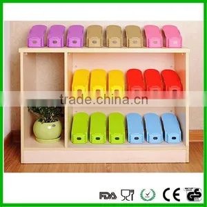 Fashion Design Colorful Plastic Shoe Rack thumbnail-1
