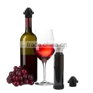 Wine Bottle Vacuum Saver Sealer Preserver Pump Stoppers thumbnail-3